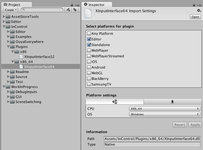 XInputInterface64 editor settings